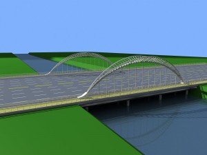 city building - big bridge 14 3D 모델