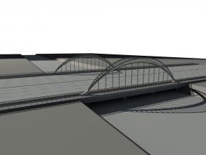 city building - big bridge 14 3D 모델