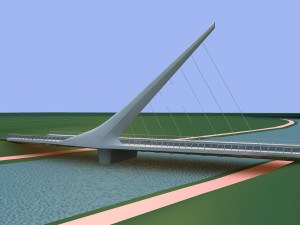 city building - big bridge 17 3Dモデル