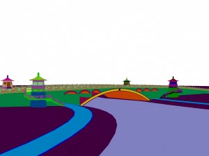 city building - big bridge 18 3D Model