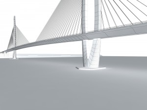 city building - big bridge 21 Modèle 3D