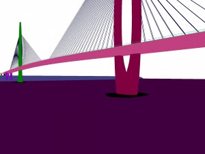 city building - big bridge 21 Modèle 3D