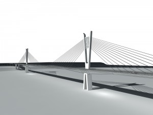 city building - big bridge 22 Modèle 3D