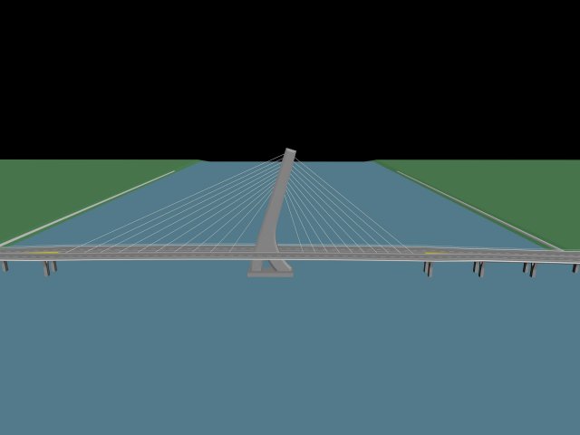 city building - big bridge 25 3D Модель .c4d .max .obj .3ds .fbx .stl .blend 