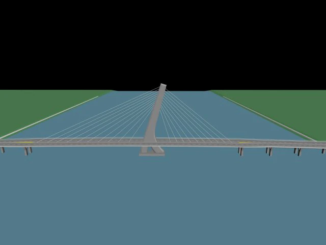 城市建设-大桥25 3D 模型 .c4d .max .obj .3ds .fbx .stl .blend 