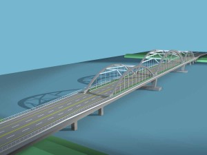 city building - big bridge 27 3D 模型
