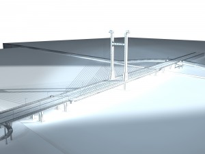 city building - big bridge 29 3D 模型