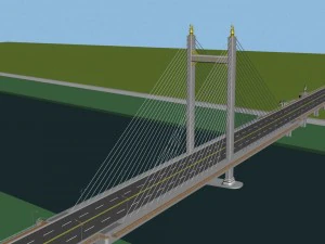 edificio cittadino - grande ponte 30 Modello 3D