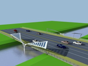 city building - big bridge 31 Modelo 3D