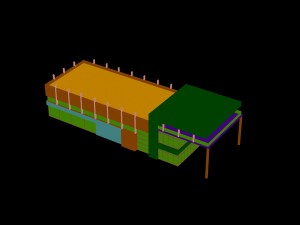city - multi-storey commercial office building 2 3D 모델