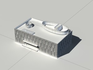 city - multi-storey commercial office building 5 3Dモデル