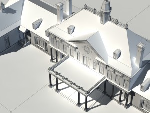 city - multi-storey commercial office building 6 Modelo 3D