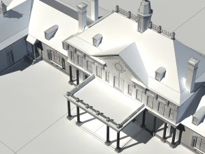 city - multi-storey commercial office building 6 3D Model