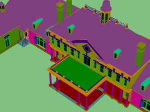 city - multi-storey commercial office building 6 3D Model