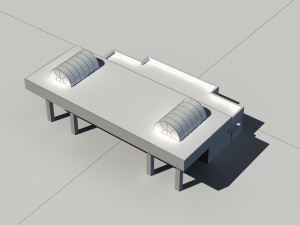 city - multi-storey commercial office building 7 Model 3D