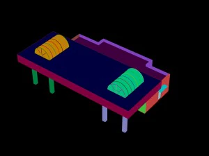 city - multi-storey commercial office building 7 3D Model