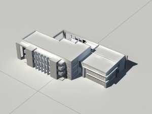 city - multi-storey commercial office building 11 3D Model