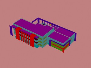 city - multi-storey commercial office building 11 3D Model
