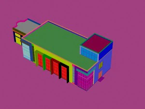 city - multi-storey commercial office building 14 3D Model