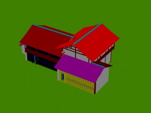 city - multi-storey commercial office building 16 3D Модель