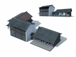 miasto - wielokondygnacyjny biurowiec handlowy 19 Model 3D