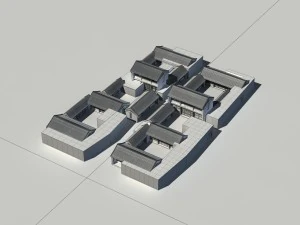 city - multi-storey commercial office building 21 3D Model
