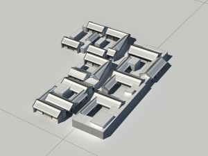 city - multi-storey commercial office building 22 Model 3D