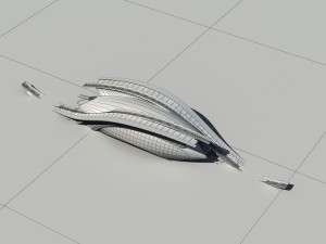 city - multi-storey commercial office building 23 Modèle 3D