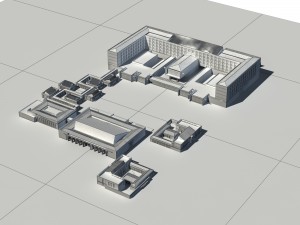 city - multi-storey commercial office building 24 Modelo 3D