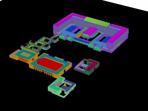 city - multi-storey commercial office building 24 Modelo 3D