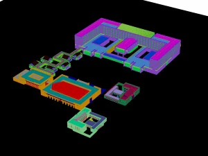 city - multi-storey commercial office building 24 3D Model