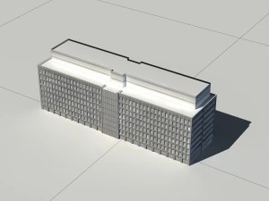 city - multi-storey commercial office building 25 3D Model