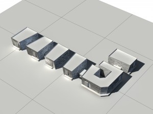 city - multi-storey commercial office building 27 3D 모델