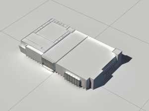 city - multi-storey commercial office building 29 Model 3D