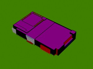 city - multi-storey commercial office building 29 Model 3D