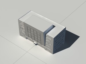 city - multi-storey commercial office building 30 Model 3D