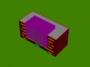 city - multi-storey commercial office building 30 Model 3D