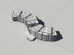 city - multi-storey commercial office building 31 Modelo 3D