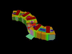 city - multi-storey commercial office building 31 Modelo 3D
