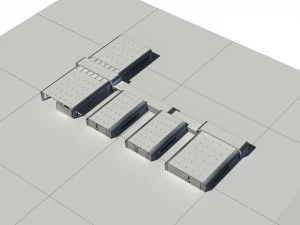 city - multi-storey commercial office building 36 3D Model