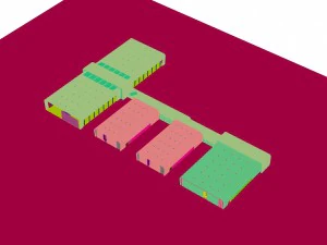 city - multi-storey commercial office building 36 3D Model