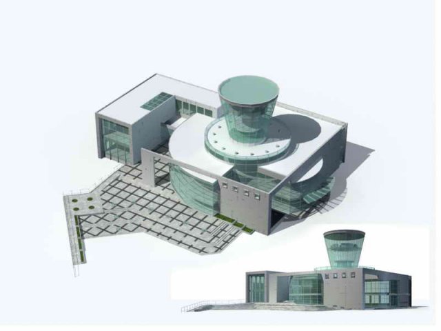 city - multi-storey commercial office building 37 Modello 3D .c4d .max .obj .3ds .fbx .stl .blend 