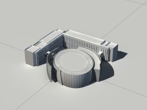 city - multi-storey commercial office building 40 3D Model