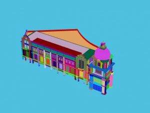 city - multi-storey commercial office building 46 3D Model