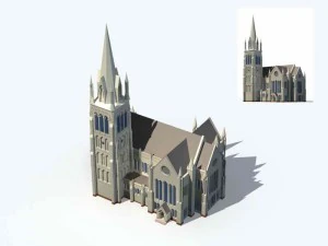 citt&agrave; - edificio per uffici commerciali multipiano 48 Modello 3D