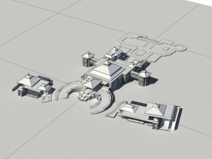 city - multi-storey commercial office building 52 Modelo 3D