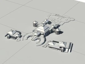 city - multi-storey commercial office building 52 3D Model