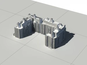 city - multi-storey commercial office building 56 3D Model