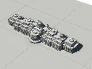 city - multi-storey commercial office building 59 3D Model