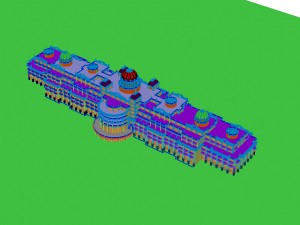 city - multi-storey commercial office building 59 Modelo 3D